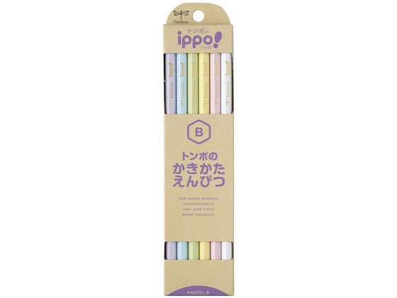 トンボ鉛筆 ippo!かきかたえんぴつ パステル B 12本