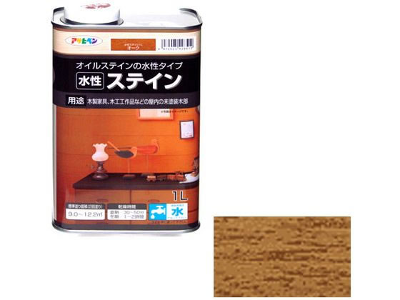 アサヒペン 水性ステイン 1L オーク