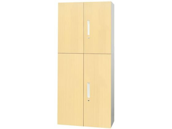 Netforce 両開き書庫+両開き書庫 セット 2×3段 木目 NA