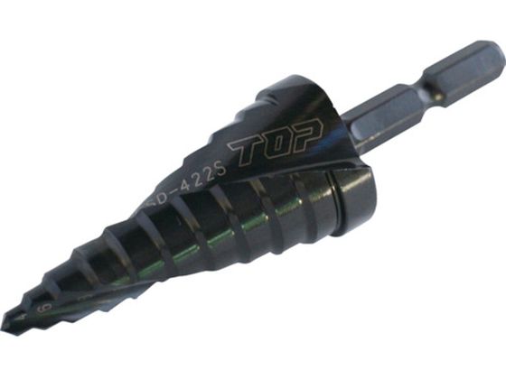 TOP 電動ドリル用六角シャンクスパイラルステップドリル ESD-422S TOP 電動ドリル用六角シャンクスパイラルステップドリル ESD-422S