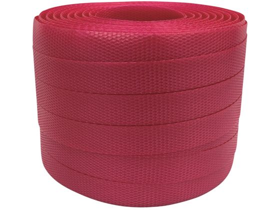 ユタカメイク 梱包用品 PPバンド 15.5mm×100m レッド L-104