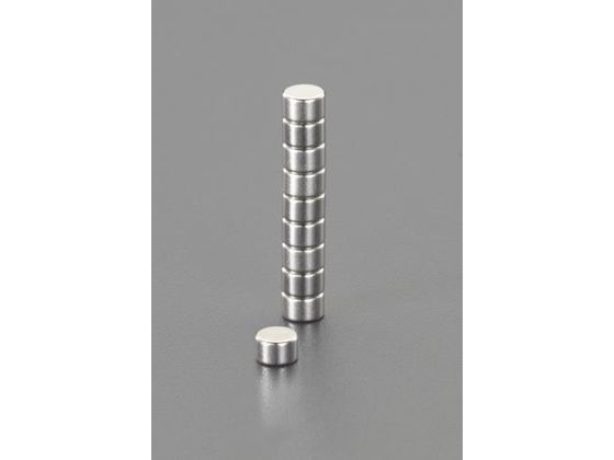 エスコ 超強力マグネット φ3×2mm 10個 EA781EK-1