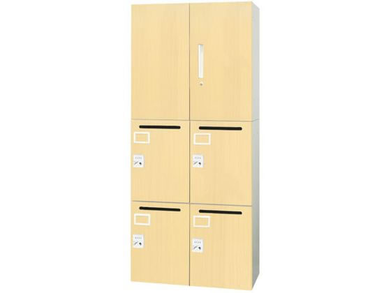 Netforce 両開き書庫+メールロッカー セット 木目 NA Netforce 両開き書庫+メールロッカー セット 木目 NA