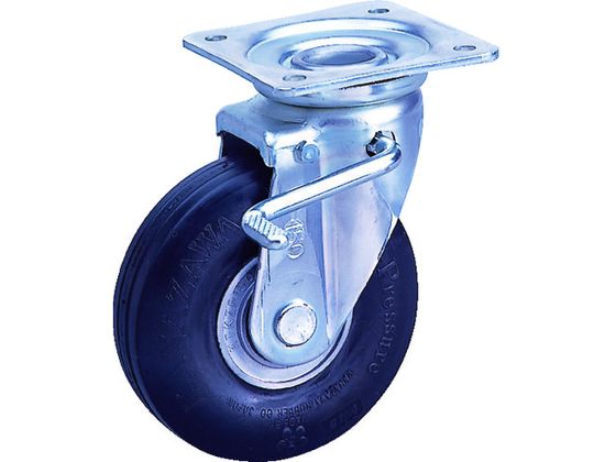 カナツー ゼロプレッシャータイヤ 自在金具S付 許容荷重85kgf 車輪径D156mm ZP-OS 6X2.00HS-BK カナツー ゼロプレッシャータイヤ 自在金具S付 許容荷重85kgf 車輪径D156mm ZP-OS 6X2.00HS-BK
