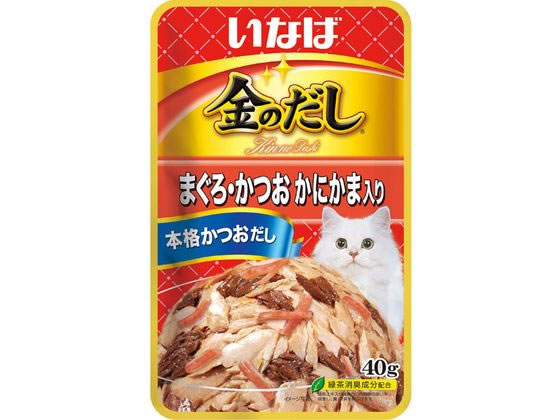 いなばペットフード 金のだしパウチ 鮪鰹かにかま40g いなばペットフード 金のだしパウチ 鮪鰹かにかま40g