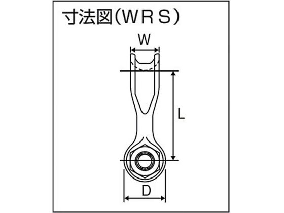 KANSAI 軽量型ワイドシャックル ストレートタイプ WRSE 5t用 KANSAI 軽量型ワイドシャックル ストレートタイプ WRSE 5t用