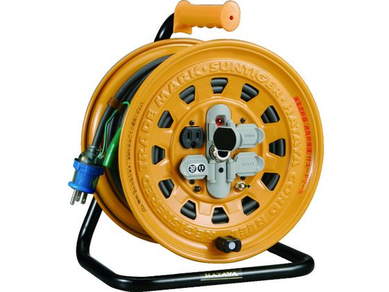 ハタヤ サンタイガーリール 単相100V型 30m アース・ブレーカー付 BG-301KX ハタヤ サンタイガーリール 単相100V型 30m アース・ブレーカー付 BG-301KX