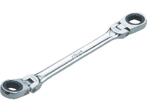 KTC ラチェットめがねレンチ(両頭型首振りタイプ) 22×24mm MR1-2224F KTC ラチェットめがねレンチ(両頭型首振りタイプ) 22×24mm MR1-2224F