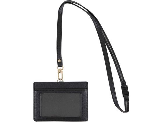 クツワ ID&コインホルダー コスモブラック LF007BK クツワ ID&コインホルダー コスモブラック LF007BK
