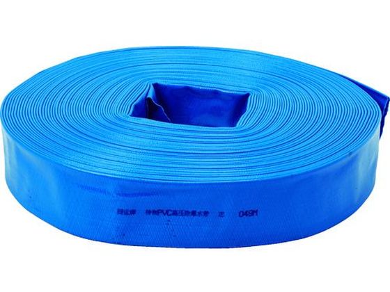 TRUSCO PVC送排水用ホース 50mm×10m TPVCH-50-10