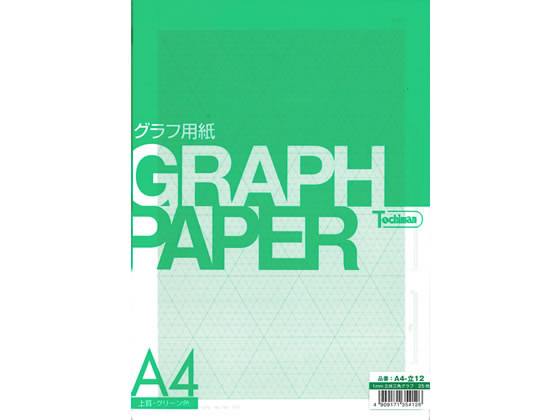 SAKAE TP グラフ用紙 A4 立体3角1ミリ方眼上質グリーン色25枚