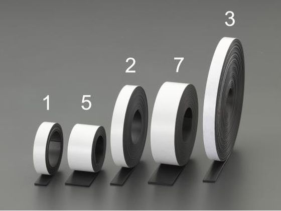 エスコ マグネットテープ 粘着付 25mm×3m EA781GA-7 エスコ マグネットテープ 粘着付 25mm×3m EA781GA-7