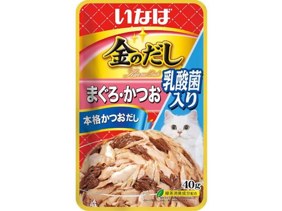 いなばペットフード 金のだしパウチ 乳酸菌入鮪鰹40g いなばペットフード 金のだしパウチ 乳酸菌入鮪鰹40g