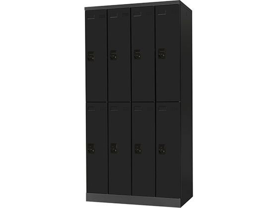 Netforce ロッカー 8人用 ダイヤル錠 スチール ブラック Netforce ロッカー 8人用 ダイヤル錠 スチール ブラック