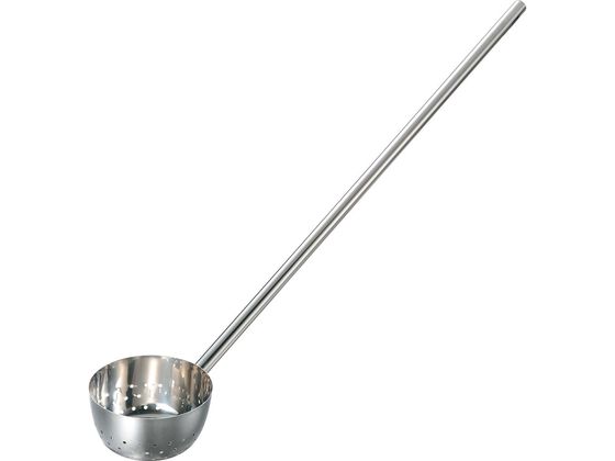 エムテートリマツ 18-8共柄 穴明き水杓子 18cm 1m柄