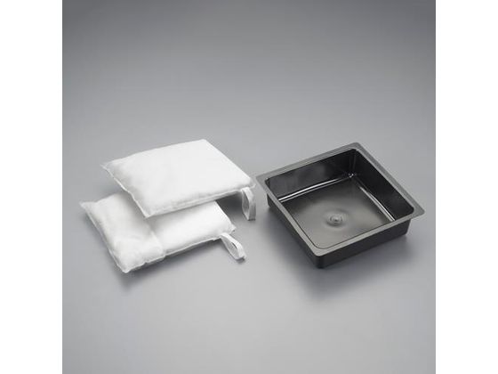エスコ 油吸着パッド トレー付 254×254mm 2個 EA929DJ-11