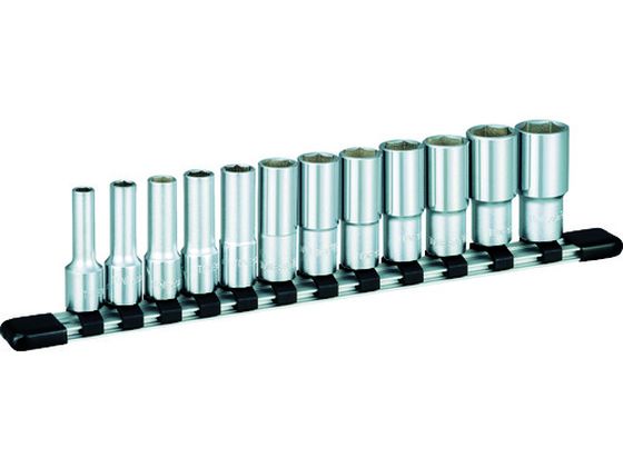 TONE ディープソケットセット(6角・ホルダー付) 吋目 12pcs HSBL312 TONE ディープソケットセット(6角・ホルダー付) 吋目 12pcs HSBL312