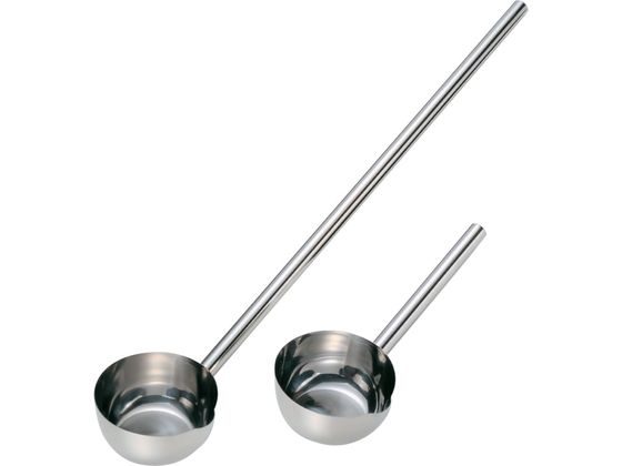 18-8ひしゃく パイプ柄 口付き Φ21cm×1m柄