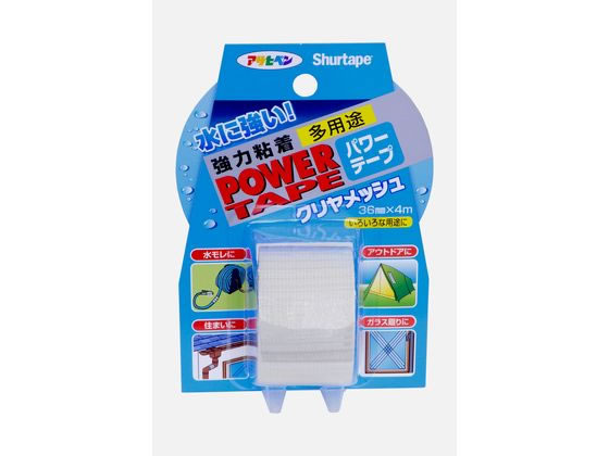 アサヒペン パワーテープ クリヤメッシュ 36mmx4M T044