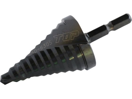 TOP 電動ドリル用六角シャンクスパイラルステップドリル ESD-630S TOP 電動ドリル用六角シャンクスパイラルステップドリル ESD-630S