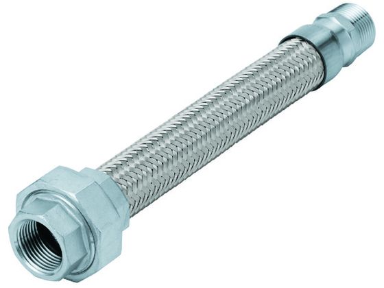 NFK ユニオン・ニップル式フレキシブルホース 継手SUS304(ALLSUS304) 20A×300L NK-1900 SUS304-20A-300L NFK ユニオン・ニップル式フレキシブルホース 継手SUS304(ALLSUS304) 20A×300L NK-1900 SUS304-20A-300L