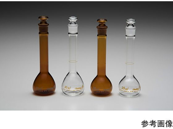 アズワン 錠剤用 首太 メスフラスコ 白 30mL CL2035-03-10 64-8089-08