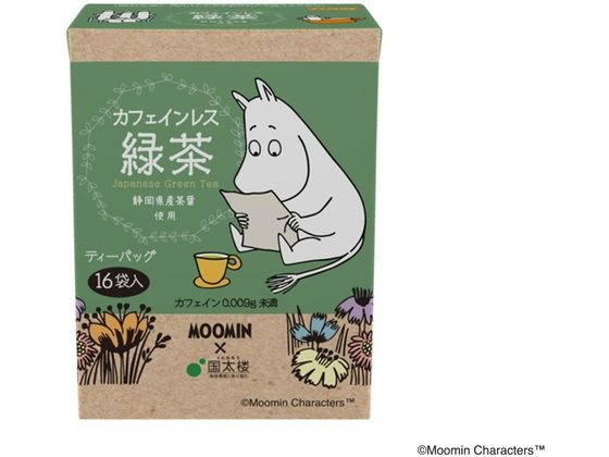 国太楼 ムーミン カフェインレス 緑茶 三角ティーバッグ 16P 国太楼 ムーミン カフェインレス 緑茶 三角ティーバッグ 16P