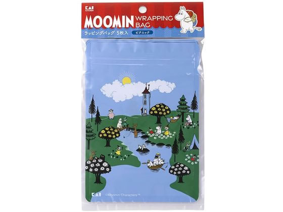 貝印 ムーミン ラッピングバッグ ピクニック 5枚入 DN0610 貝印 ムーミン ラッピングバッグ ピクニック 5枚入 DN0610