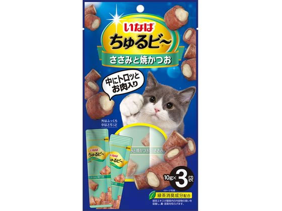 いなばペットフード チャオちゅるビー ささみと焼かつお3袋 いなばペットフード チャオちゅるビー ささみと焼かつお3袋