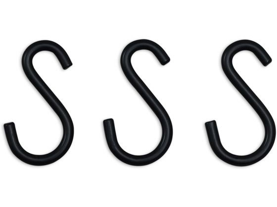 アイリスオーヤマ カラーメタルラック S字フック ブラウン 3個 CMM-3SF