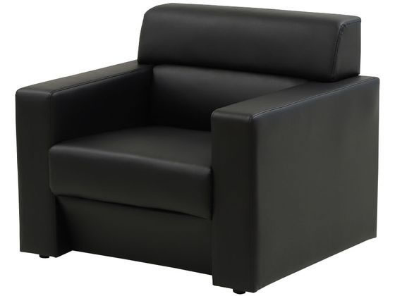 Netforce 応接ソファ ルクシー 1人掛 ブラック LUX-1-2-FW-BK Netforce 応接ソファ ルクシー 1人掛 ブラック LUX-1-2-FW-BK