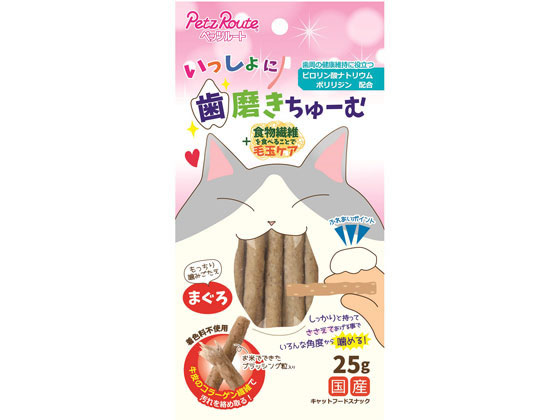ペッツルート いっしょに 歯磨きちゅーむ まぐろ 25g ペッツルート いっしょに 歯磨きちゅーむ まぐろ 25g