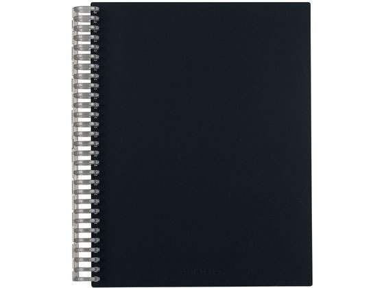 リヒトラブ リングノート保存用ノート セミB5 ブラック N1851-24