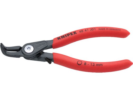 KNIPEX 8 -13mm 穴用スナップリングプライヤー 曲 4841-J01 KNIPEX 8 -13mm 穴用スナップリングプライヤー 曲 4841-J01