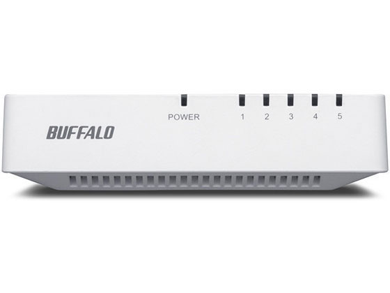 バッファロー スイッチングハブ 電源外付 5ポート LSW4-TX-5EPL WHD