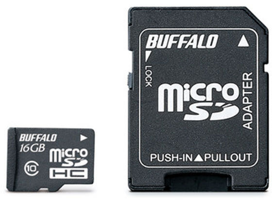 バッファロー Class10 microSDHCカード 16GB RMSD-16GC10AB バッファロー Class10 microSDHCカード 16GB RMSD-16GC10AB