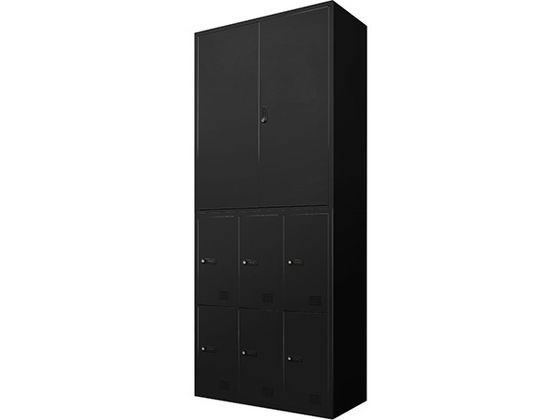 Netforce 両開き書庫+6人用ロッカー 2台セット 幅900mm BK Netforce 両開き書庫+6人用ロッカー 2台セット 幅900mm BK