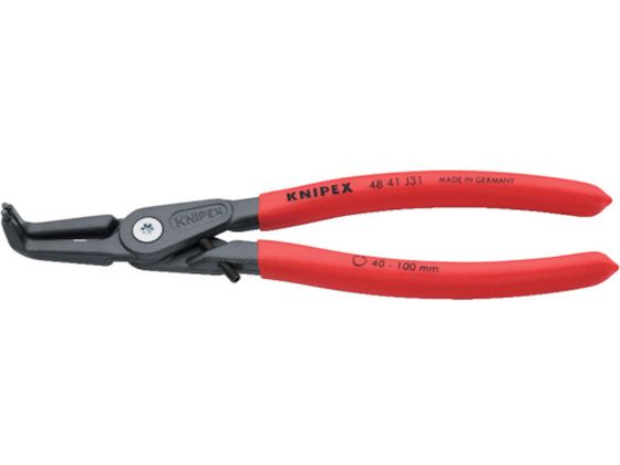 KNIPEX 40 -60mm 穴用スナップリングプライヤー 曲 4841-J31 KNIPEX 40 -60mm 穴用スナップリングプライヤー 曲 4841-J31