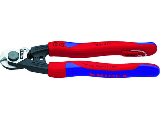 KNIPEX ワイヤーロープカッター 落下防止 190mm 9562-190TBK KNIPEX ワイヤーロープカッター 落下防止 190mm 9562-190TBK