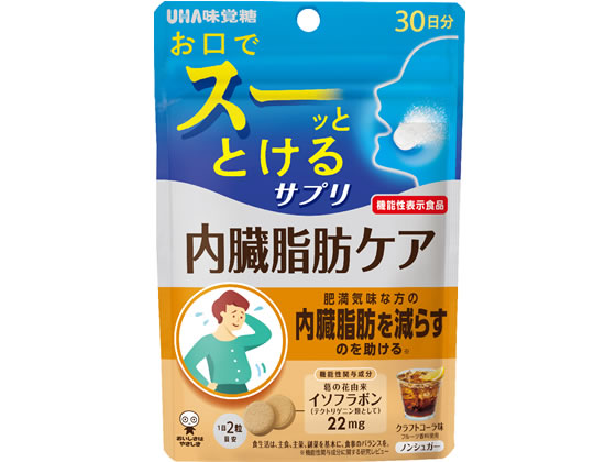 UHA味覚糖 UHA瞬間サプリ 内臓脂肪ケア 30日分 UHA味覚糖 UHA瞬間サプリ 内臓脂肪ケア 30日分