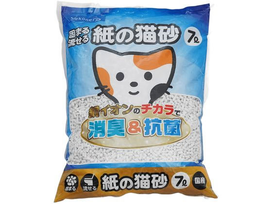 ペットライブラリー nekoneru 固まる流せる 紙の猫砂 7L ペットライブラリー nekoneru 固まる流せる 紙の猫砂 7L