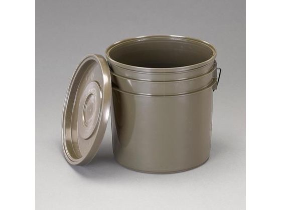 エスコ 密閉容器 ポリエチレン製 OD φ329×332mm 19.6L