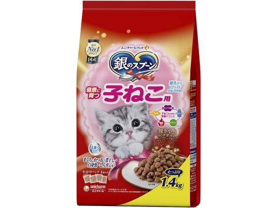 ユニチャーム 銀のスプーン 子ねこ 鮪鰹煮干し魚しらす 1.4kg ユニチャーム 銀のスプーン 子ねこ 鮪鰹煮干し魚しらす 1.4kg