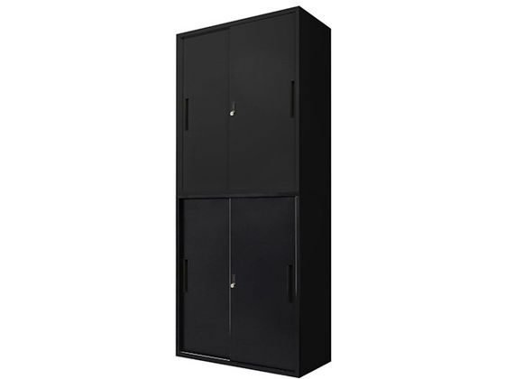 Netforce 引戸書庫 2台セット 幅900×奥行400mm BK Netforce 引戸書庫 2台セット 幅900×奥行400mm BK