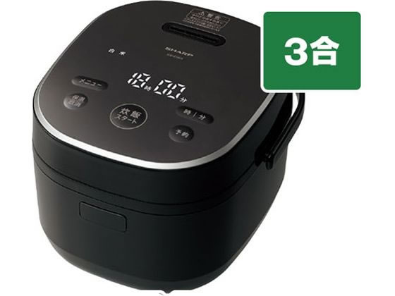 シャープ マイコン炊飯ジャー(3合炊き) e angle select ブラック シャープ マイコン炊飯ジャー(3合炊き) e angle select ブラック