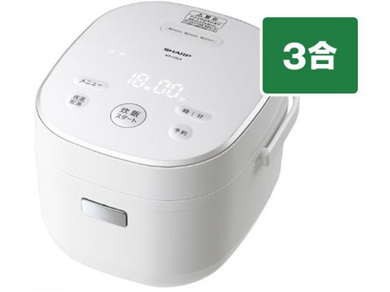 シャープ マイコン炊飯ジャー(3合炊き) e angle select ホワイト シャープ マイコン炊飯ジャー(3合炊き) e angle select ホワイト