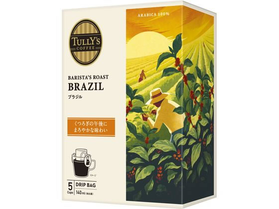 伊藤園 TULLY'S COFFEE ドリップ BRAZIL 9g×5袋 伊藤園 TULLY'S COFFEE ドリップ BRAZIL 9g×5袋
