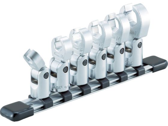 TONE フレックスクロウフットレンチセット(ホルダー付) 9pcs HSCF309F TONE フレックスクロウフットレンチセット(ホルダー付) 9pcs HSCF309F