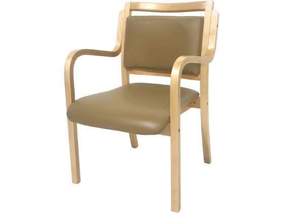 Netforce ダイニングチェア アンジュ ナチュラルフレーム×ベージュ ANG-1H