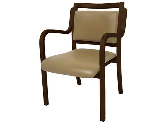 Netforce ダイニングチェア アンジュ ブラウンフレーム×ベージュ ANG-2H